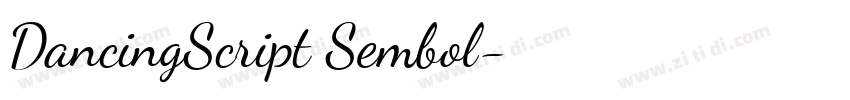 DancingScript Sembol字体转换 DancingScript Sembol字体转换